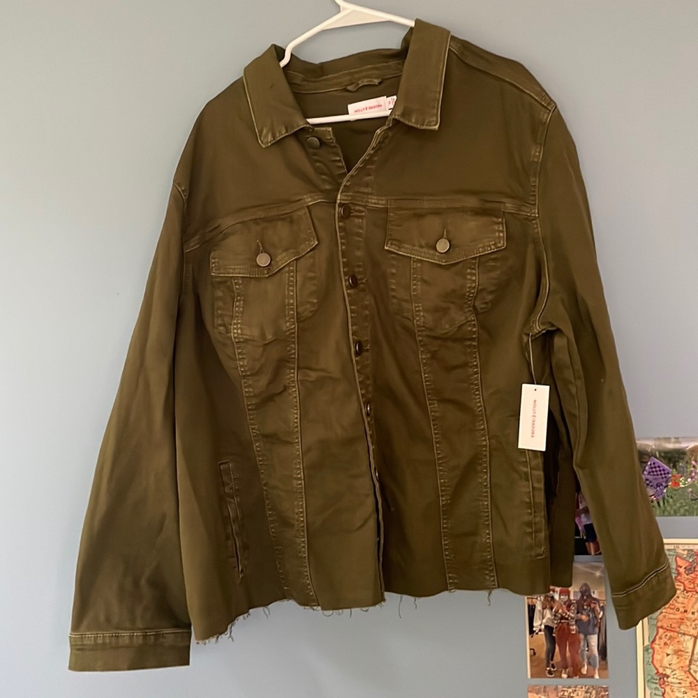 Army Green Button Down Jacket